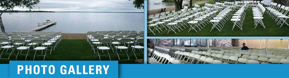 chairs set up for indoor and outdoor events